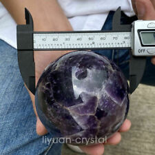 1PC Natural Dreamy Amethyst Quartz Sphere Crystal Ball Reiki Healing 70mm+ picture