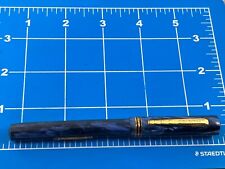 Judd's Nice Vintage Waltham Blue Fountain Pen w/Original Gold Plated Nib picture