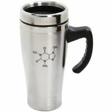Caffeine Molecule Stainless Steel Travel Mug 16oz ThinkGeek NEW coffee chemistry picture