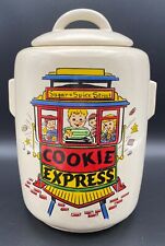 Vintage McCoy Pottery Sugar & Spice Street Cookie Express Cookie Jar Canister picture