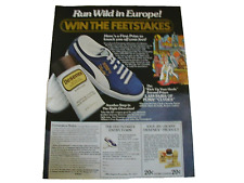1977 PUMA CLYDE RUN WILD IN EUROPE SWEEPSTAKES 8X11 VINTAGE PRINT AD L040 picture