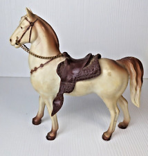 Vintage Western Horse Palamino Molded Saddle Unmarked BANK figurine picture