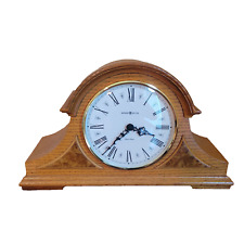 Howard Miller Oak Mantel Clock Dual Chime Burton Model 635-106 picture