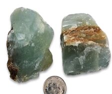 2 Indigo Calcite Crystal Natural Specimens Mexico 113.5 grams picture