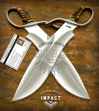 IMPACT CUTLERY RARE CUSTOM D2 FULL TANG SASQUATCH BOWIE SET SWORD KNIVES picture