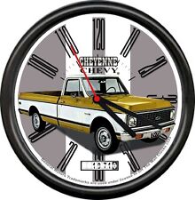 Licensed 1971 Chevy Chevrolet Cheyenne Pickup General Motors Sign Wall Clock picture