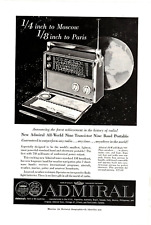 1959 Print Ad Admiral All-world Nine Transistor Nine Band Portable Radio Moscow picture