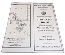 APRIL 1965 UNION PACIFIC WYOMING DIVISION EMPLOYEE TIMETABLE #38 picture