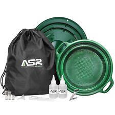 ASR Outdoor 14pc Gold Panning Kit Stackable 1/8 Inch Sifter Backpack Prospecting picture