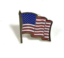 Lapel Pin United States Flag Vintage USA Enamel Lapel/Hat Pin Tie Tack Badge picture