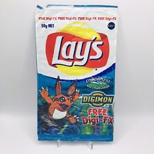 HOLY GRAIL DIGIMON 3D Tazo Lays Chip Packet Cheez TV ￼￼￼2000 Promo DIGI-FX picture