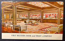 First Western Bank/Trust Company Santa Barbara California printed 1965 low grd picture