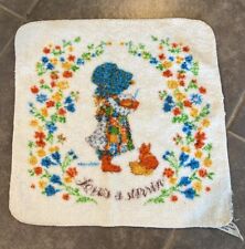 Vintage HOLLY HOBBIE Love's a Stirrin Cannon Wash Cloth READ picture
