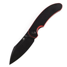 Kansept Nesstreet Folding Knife Black/Red G10 Handle 154CM Plain Black T1039A2 picture