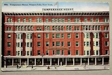 Postcard Niagara Falls NY - Temperance House - Against Consumption of Alcohol picture