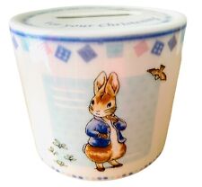 Wedgwood Peter Rabbit Porcelain Bank 2002 Beatrix Potter Baby Gift picture