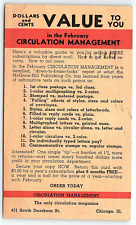 1936 McGRAW-HILL PUBLISHING CIRCULATION MANAGEMENT ADVERTISING POSTCARD P706 picture
