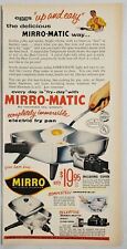 1957 Print Ad Mirro-Matic Electric Fry Pans Aluminum Completely Immersible picture