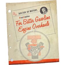 Vintage Perfect Circle Doctor of Motors Better Gas Engine Overhaul Booklet 1961 picture