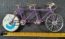 C1960's French Metal Tandem bicycle Advertising Piece.  Rear wheel Liter Vintage picture