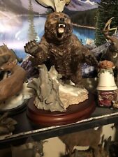 Grizzly Bear Franklin Mint Hand Painted Fine Porcelain  picture