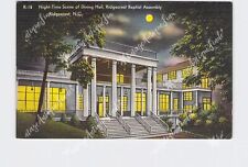 PPC Postcard NC North Carolina Ridgecrest Baptist Assembly Dining Hall Night Sce picture