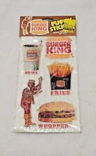 Vintage 1982 Pack BURGER KING Puffy Stickers NIP 80s Drink Fries Whopper Logo picture