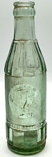 Coca Cola Embossed Big Chief Aqua Soda Bottle Owens Illinois Sedalia MO Crown  picture