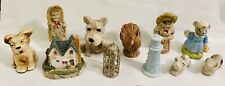 Lot of 11 Vintage Miniatures Mixed Variety Wade Dogs House Kids Bird Mouse More picture