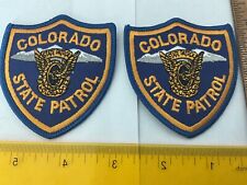 Colorado State Patrol collectors Hat patch set 2 pieces all new picture