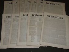 1865 THE ROUND TABLE NEWSPAPER LOT OF 14 - GREAT ARTICLES - NP 1848 picture
