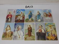 10 VINTAGE PRAYER HOLY CARDS FRATELLI BONELLA ITALY 400 SERIES GOLD  ABBOT  picture