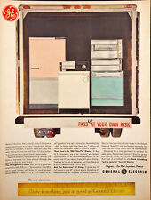 1962 General Electric Appliances Vintage Print Ad Loaded in Back Moving Van picture