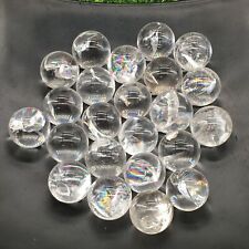 High Quality~20mm+ Natura Clear Crystal Rainbow Sphere Quartz Ball Healing 5pcs. picture