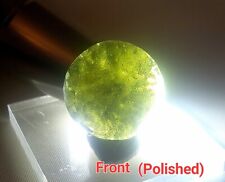 Moldavite- Half-POLISHED Half-Sphere - 8.6g - Insane Optics picture