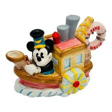 Vintage Disney Enesco Mickey Mouse Steamboat Willie Ceramic Mini Teapot RARE picture