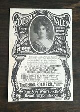 Vintage 1902 Derma Royale Soap Endorsed by Women Original Ad 1021 picture