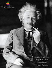Albert Einstein Apple Think Different poster picture