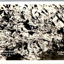 c1940s Wind Cave, So. Dak. RPPC Park Boxwork Formation Real Photo Postcard A87 picture