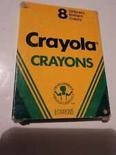 Vintage Crayola Crayons 1988 1980s 8 Count Binney & Smith Opened But Unused picture