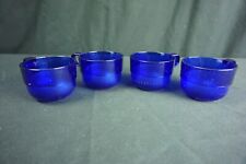Vintage Tupperware Dark Blue Acrylic Preludio Stackable Mugs 4 Pc Set 2111A NEW picture