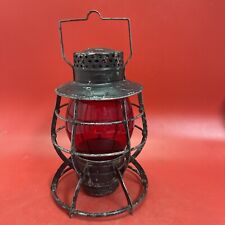 Dietz No. 39 New York Steel Clad Railroad Lantern w/ Red New York Globe picture