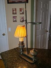 Antique Brass Table Lamp Desk Lamp MADE IN ITALY Neat Old Light picture
