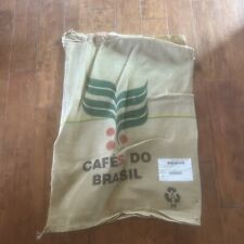 (1)Cafe's Do Brasil Burlap Coffee Bean Bag Sack Jute 38”X27” MULTIPLE AVAILABLE picture