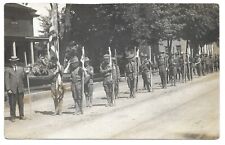 Boyscouts Parade at Romeo Michigan, Antique RPPC Photo Postcard 1912 picture