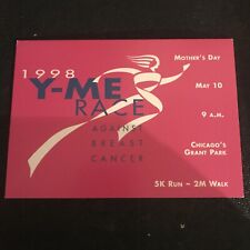 1998 Y Me Race Postcard Chicago Grant Park Mother’s Day Vintage Breast Cancer picture