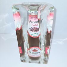 Sundance Cranberry  Fruit Juice Vintage 80's Original Bottle Encased In Lucite picture