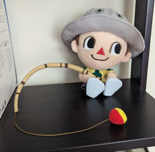 RARE Animal Crossing 2005 Nintendo Character Villager Fishing Plush Stuffed Toy picture