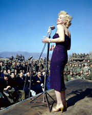 1954 American Model MARILYN MONROE Glossy 8x10 Photo Army Print Korea Poster picture