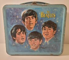 BEATLES Vintage 1965 Lunchbox Blue Metal Aladdin (Without Thermos)  picture